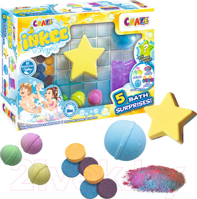 Набор бомбочек для ванны Craze Inkee / 26106
