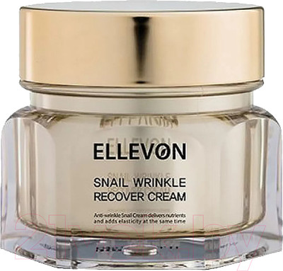 Крем для лица Ellevon Snail Wrinkle Recover Антивозрастной с экстрактом улитки (100мл)