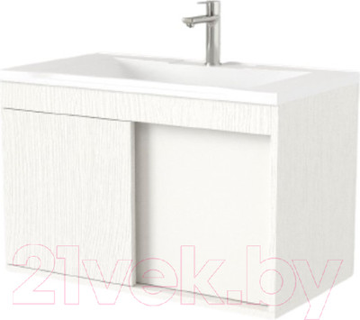 Тумба под умывальник Дабер 014 Andrea Elen 80 / Т14.8A.0.5 (белый древесный)