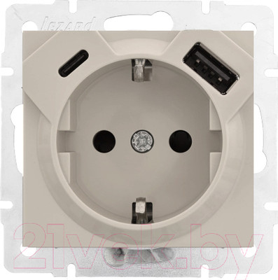 Розетка Lezard Vesna 742-3788-181TC