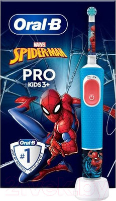 Детская электрическая зубная щетка Oral-B Vitality Pro Kids Spiderman