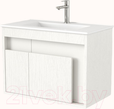 Тумба под умывальник Дабер 016 WeltWasser Deilbach 7517-70 / Т16.7W.0.5 (белый древесный)