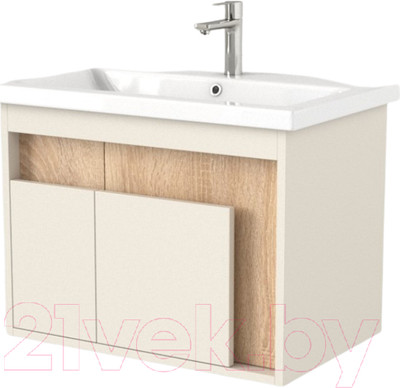 Тумба под умывальник Дабер 016 Cersanit Como 70 / Т16.7C.0.18 (бежевый/дуб бардолино)