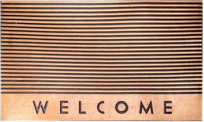 Коврик грязезащитный Blabar Welcome 45x47см / 93607 (медный)