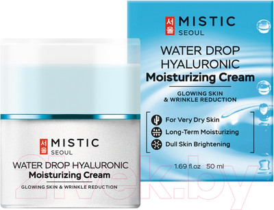 Крем для лица Mistic Water Drop Hyaluronic Moisturizing Cream Увлажняющий (50мл)