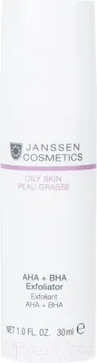 Пилинг для лица Janssen Oily Skin AHA + BHA Exfoliator Для кожи склонной к акне (30мл)
