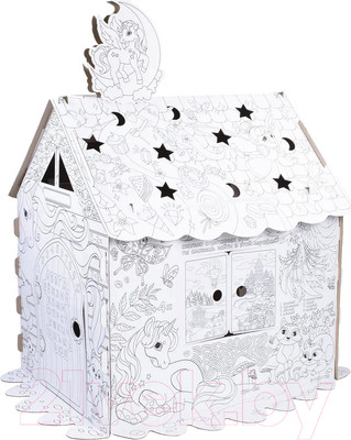 Детский игровой домик Brauberg Kids. Домик-раскраска. Для маленькой принцессы / 880363