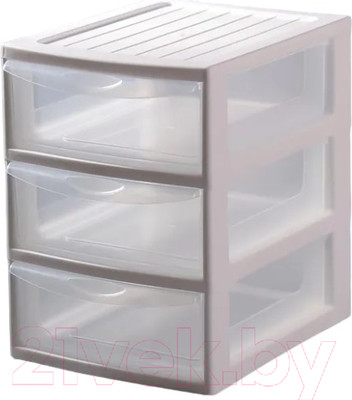Органайзер для хранения Эльфпласт Mini Box / ЕР596 (белый/прозрачный)