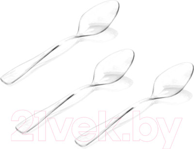 Набор одноразовых ложек Паксервис ПС 100мм / 287372 (150шт, прозрачный)