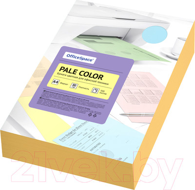 Бумага OfficeSpace Pale Color А4 / 356861 (500л, оранжевый)