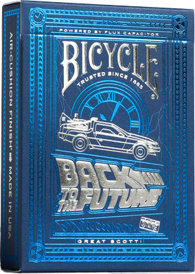 Игральные карты Bicycle Back To The Future Standard Index Blue / 10031886