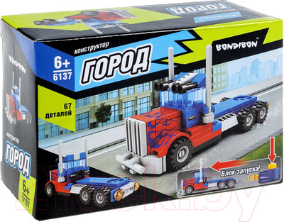 Конструктор Bondibon Город грузовик / ВВ6137 