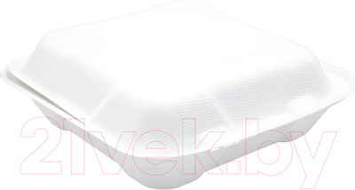 Набор одноразовых ланч-боксов Паксервис Бургербокс / 286355 (50шт, белый)