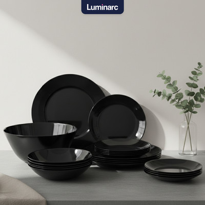 Набор тарелок Luminarc Zelie V3915 (19шт, черный)