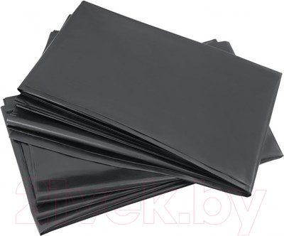 Пакеты для мусора Паксервис ПВД 120л 55мкм / 287691 (50шт, черный)