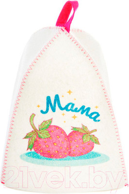 Шапка для бани Невский банщик Для мамы: мама ягодка  / Б40384