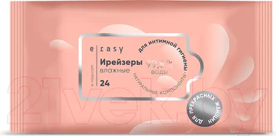 Влажные салфетки для интимной гигиены E-Rasy Для женщин (24шт)