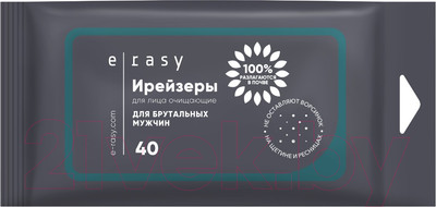 Влажные салфетки E-Rasy Для лица для мужчин (40шт)