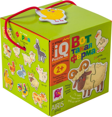 Развивающая игра Айрис-пресс Для самых маленьких 2+. Вот такая ферма / 9785811282746