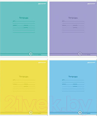 Набор тетрадей Schoolformat Стильные цвета / ТШЛ12-СЦ-НМП (20шт)