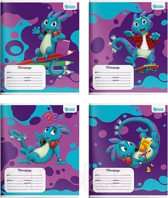 Набор тетрадей Schoolformat Smart Dino / ТШЛ12-СМД-НМП (20шт)