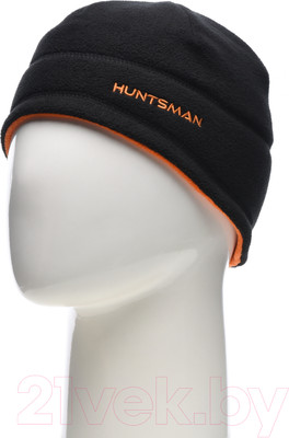 Шапка для охоты и рыбалки Huntsman Двусторонняя (р-р 58-60, черный/оранжевый)