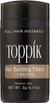 Тонирующая пудра для волос Toppik Загуститель (3г, светло-каштановый)