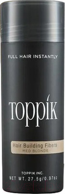 Тонирующая пудра для волос Toppik Загуститель (27.5г, русый)