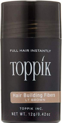 Тонирующая пудра для волос Toppik Загуститель (12г, светло-каштановый)
