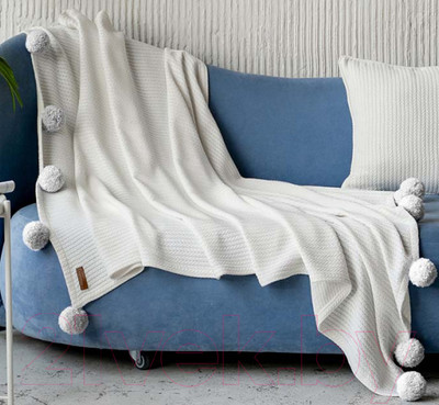 Плед Pasionaria Лео 120x220 (белый)