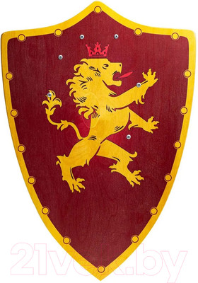 Щит игрушечный Древо Игр Треугольный Лев / DI-S15 (красный)