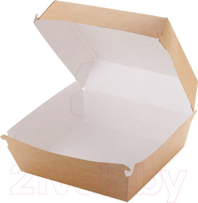 Набор коробок упаковочных для еды Паксервис Eco Burger M / 285640 (100шт)