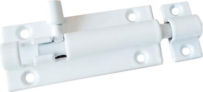 Шпингалет торцевой Trodos ZY-711B без пружины L90 (белый матовый)