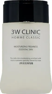 Тоник для лица 3W Clinic Homme Classic Moisturizing Freshness Essential Skin (150мл)
