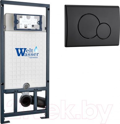 Инсталляция для унитаза WeltWasser Marberg 507 RD BL (с кнопкой смыва)