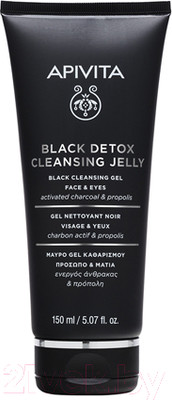 Гель для умывания Apivita Black Detox (50мл)