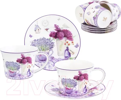 Набор для чая/кофе Elan Gallery Лаванда / 420253 
