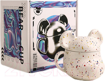 Чашка Merry Bear Home Decor Violent Bear / 30002027 (с крышкой)