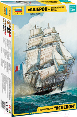 Сборная модель Звезда Французский фрегат Ашерон / 9034