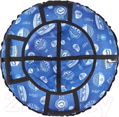 Тюбинг-ватрушка Hubster Люкс Pro S Кемпинг 90см / во6622-2 (синий)