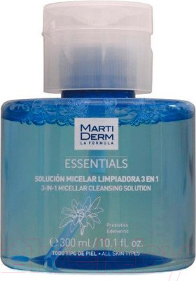 Мицеллярная вода Martiderm Эссеншлс Очищающий раствор 3в1 (300мл)