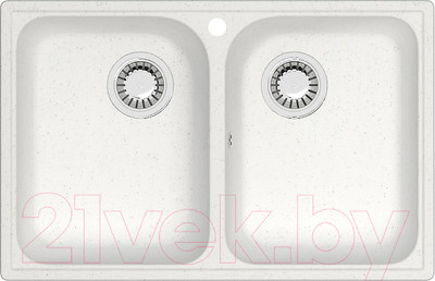 Мойка кухонная Berge BR-7322 (белый)