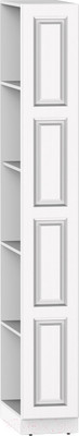 Стеллаж Интермебель Марсель 580 / МР-13-B4 (белый софт)
