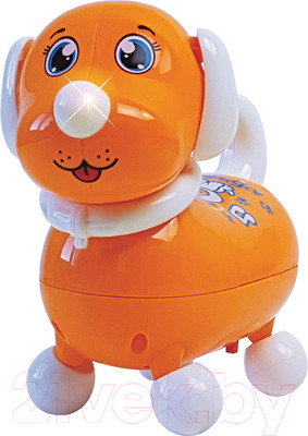 Интерактивная игрушка Азбукварик Говорящий щенок / 2989А (оранжевый)