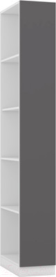 Стеллаж Интермебель Марсель 580 / МР-13 (графит серый)