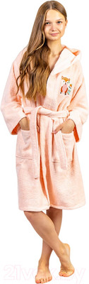 Халат детский Minteks Махровый ТВ06-4 (р-р 38/158-164, абрикосовый)