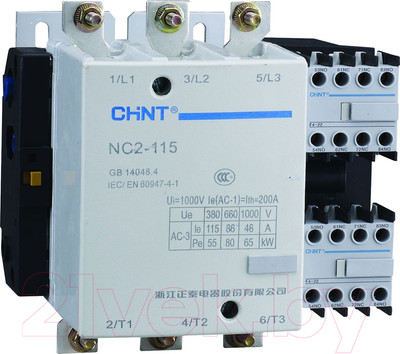 Контактор Chint NC2-115 115A 400В/АС3 50Гц (R) / 671690