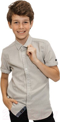 Рубашка детская Isee UN-72450B (р-р 36/146-152, серый)