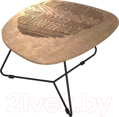 Журнальный столик Sheffilton SHT-CT52-1 (тирион/черный муар)