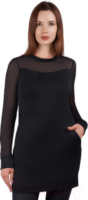 Туника Verally 488-1 (р.170-100-106, черный)
